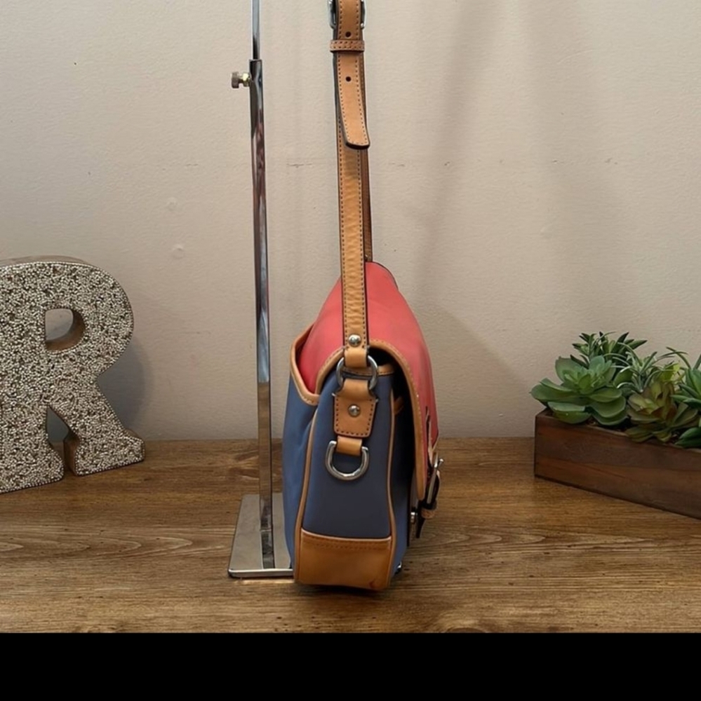 Coach Rare Multi Colour Solid Leather Satchel Lik… - image 3